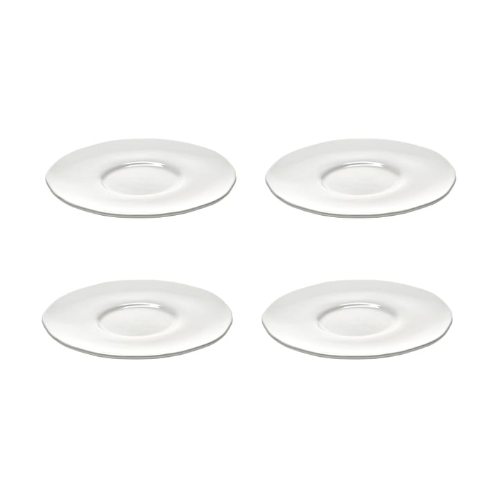 Silhouette schotel voor koffiekop Ø12,7 cm 4-pack - White - Serax