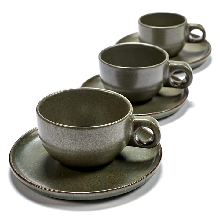 Surface cappuccinokop met schotel 23 cl, Camogreen Serax