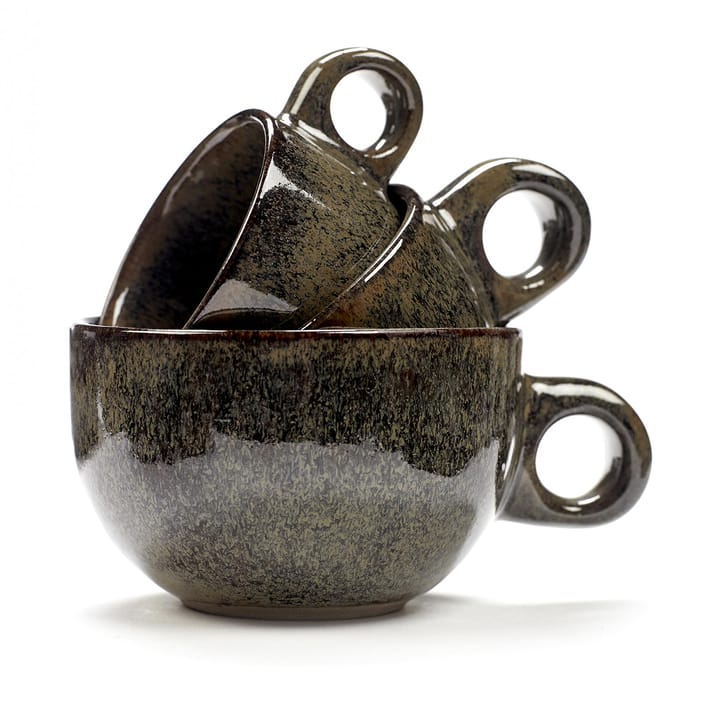 Surface cappuccinokop met schotel 23 cl, Indi grey Serax