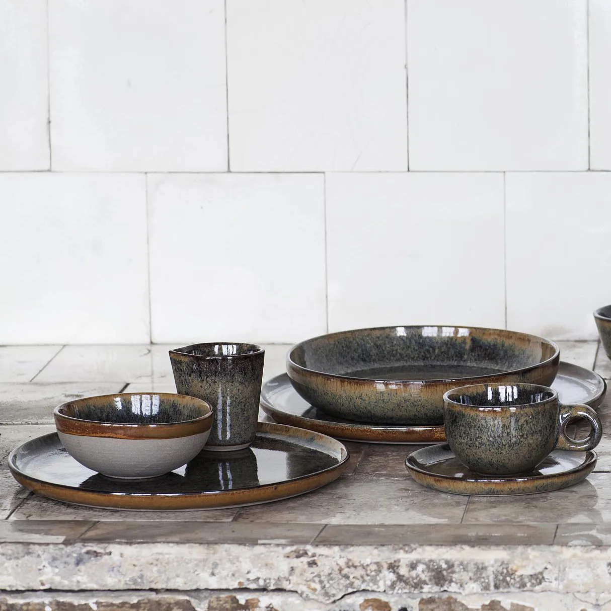 Surface diep bord 23 cm, Indi grey Serax