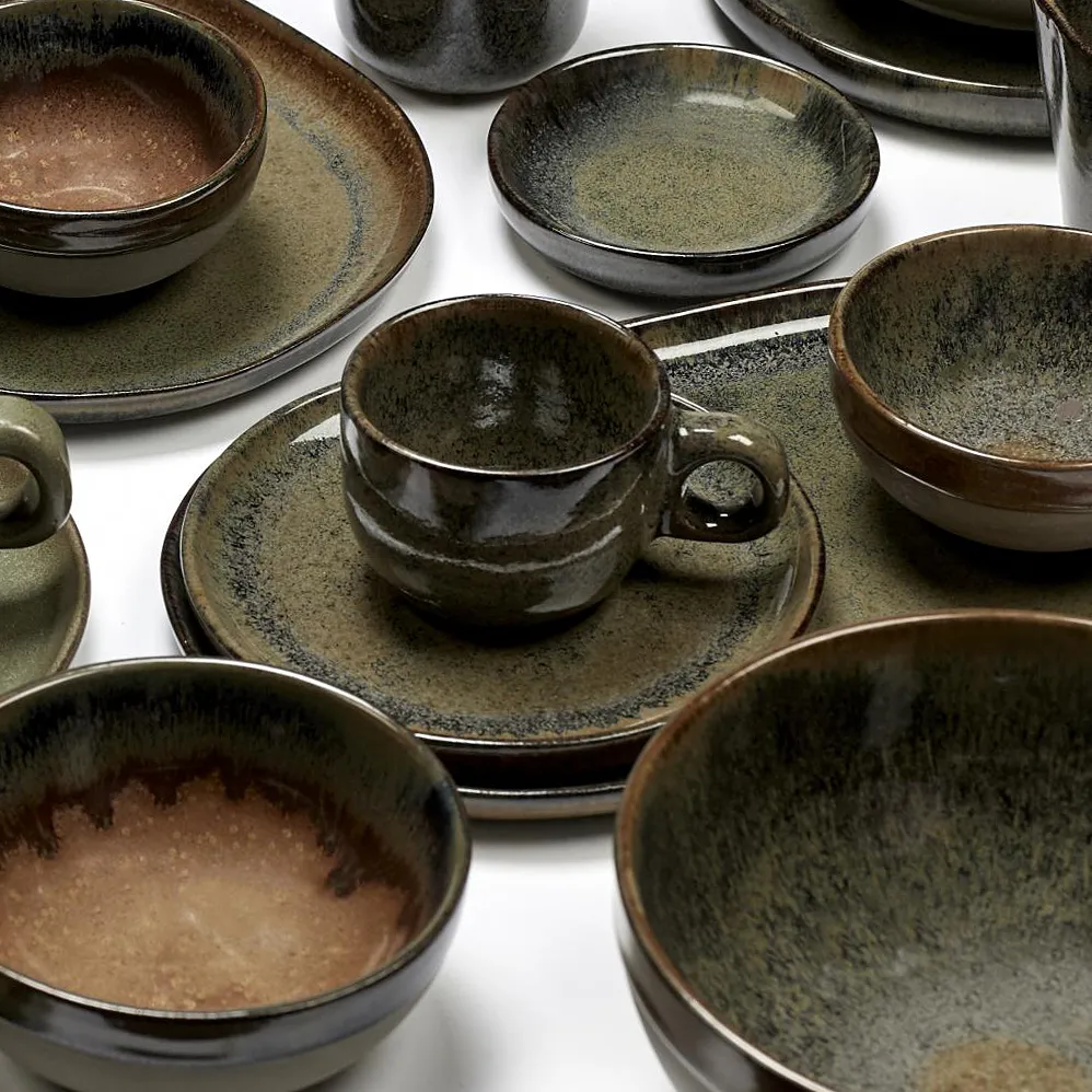 Surface espressokopje met schotel 10 cl, Indi grey Serax