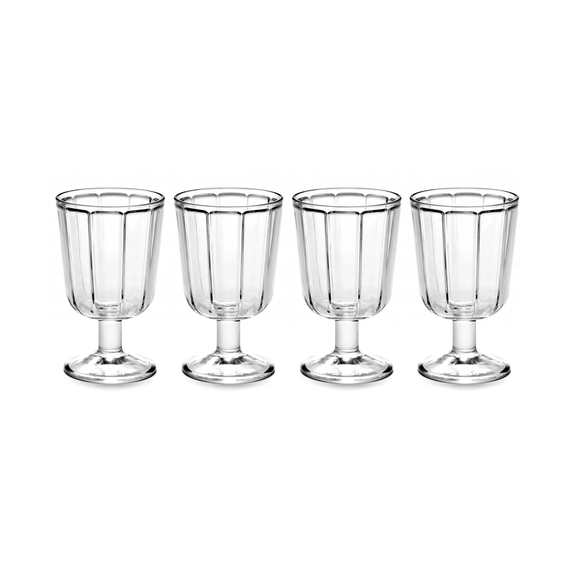 Surface wittewijnglazen 18 cl 4-pack Helder,  Serax