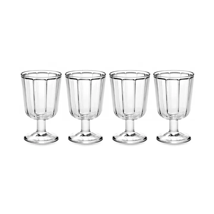 Surface wittewijnglazen 18 cl 4-pack Helder - Serax