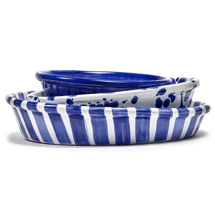Table Nomade slakom M, Wit-blauw Serax