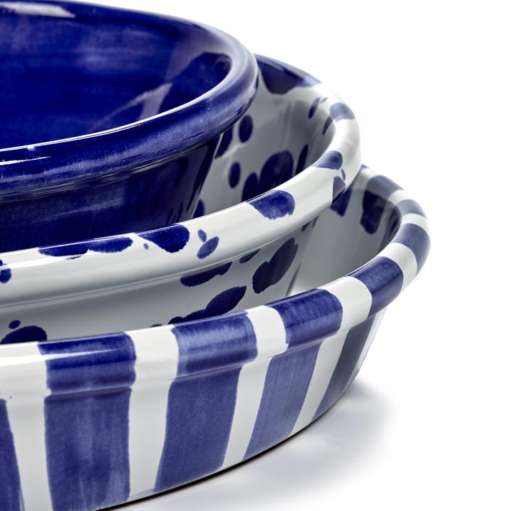 Table Nomade slakom M, Wit-blauw Serax