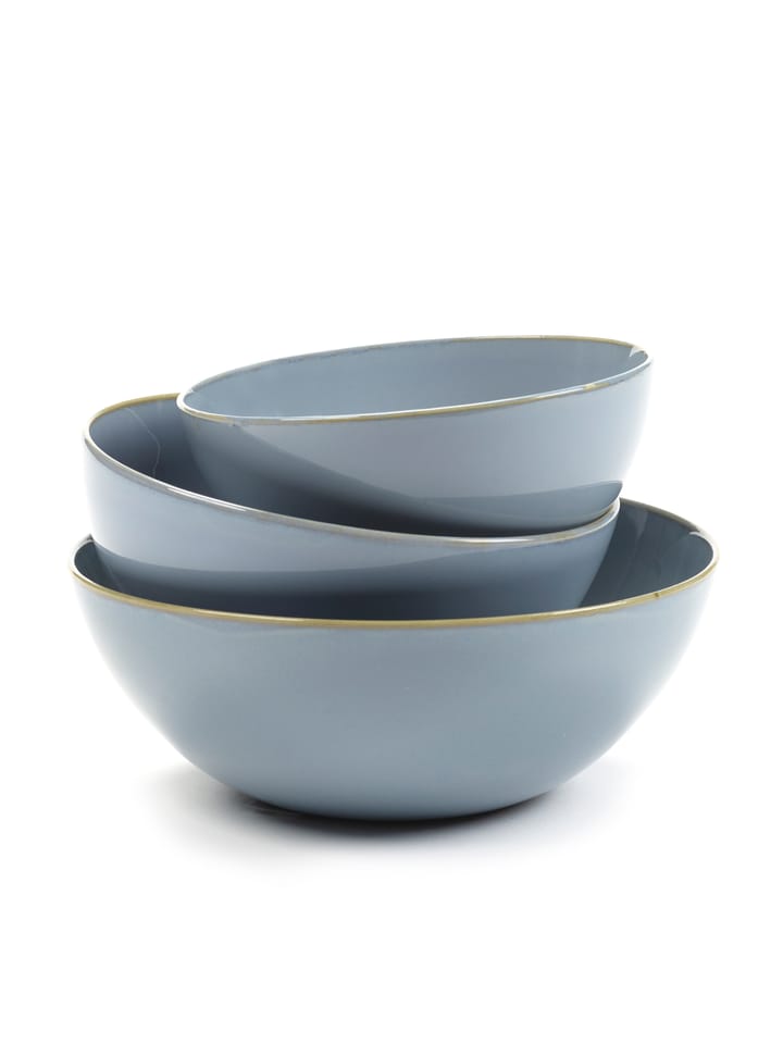 Terres de Rêves apero kom 3-delig, Smokey blue Serax