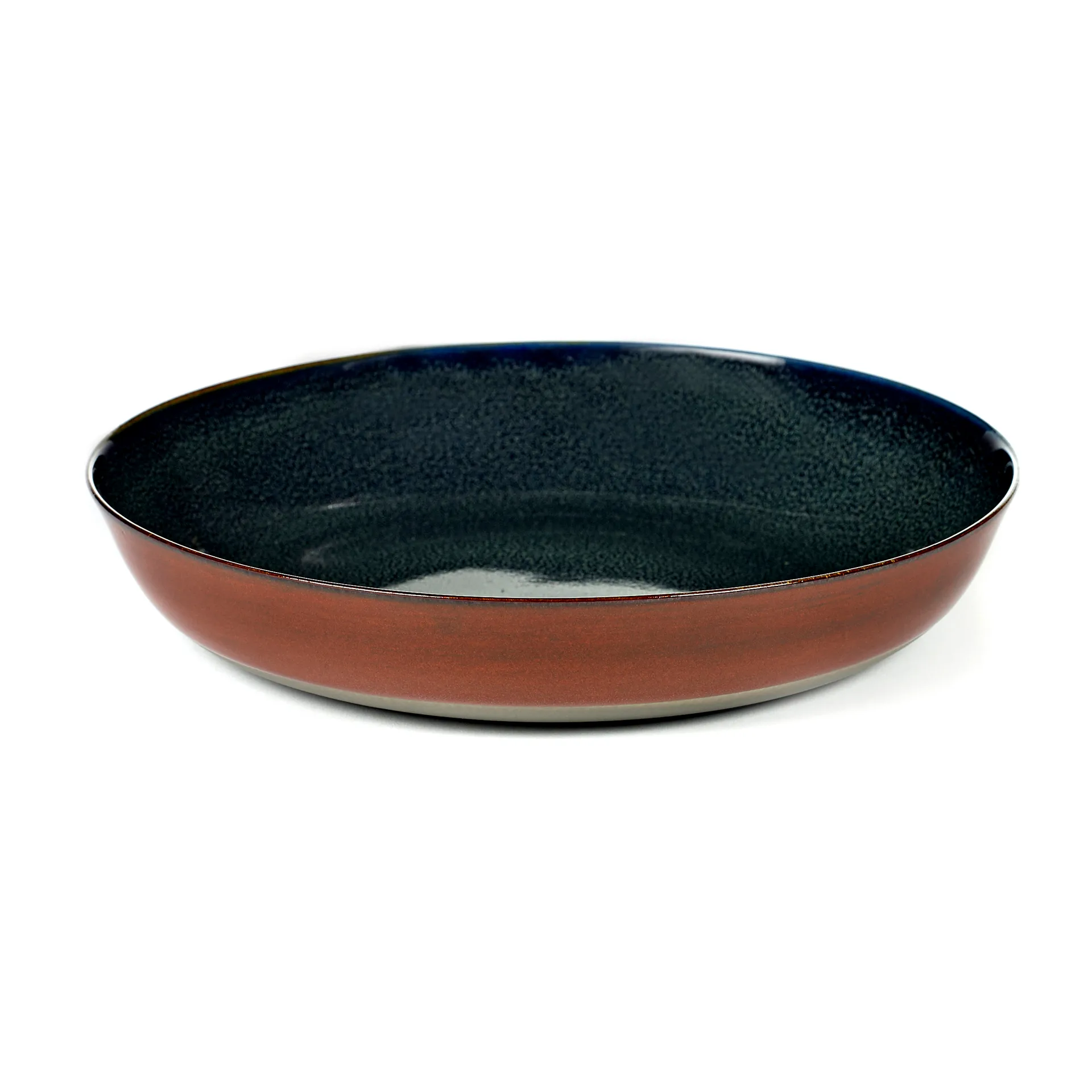 Terres de Rêves bord 21 cm, Dark blue-rust Serax