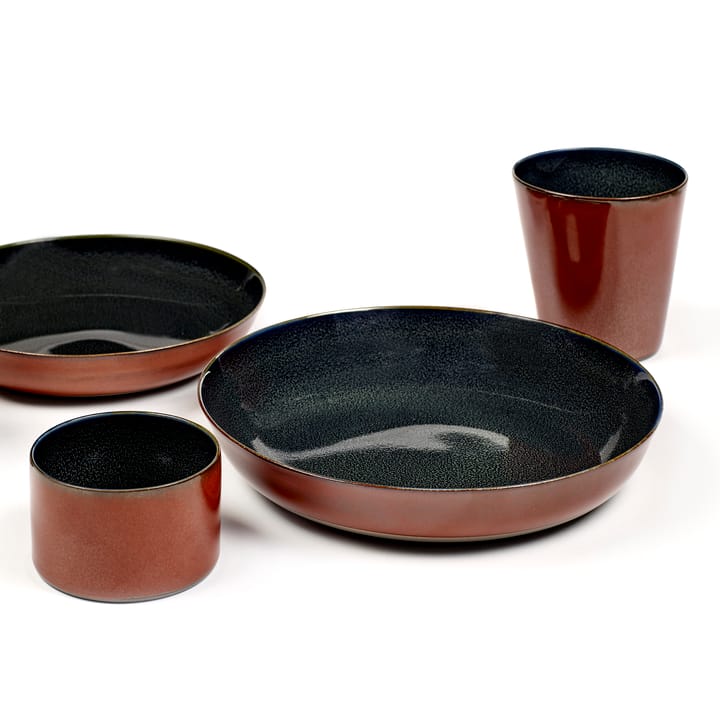Terres de Rêves bord 21 cm, Dark blue-rust Serax