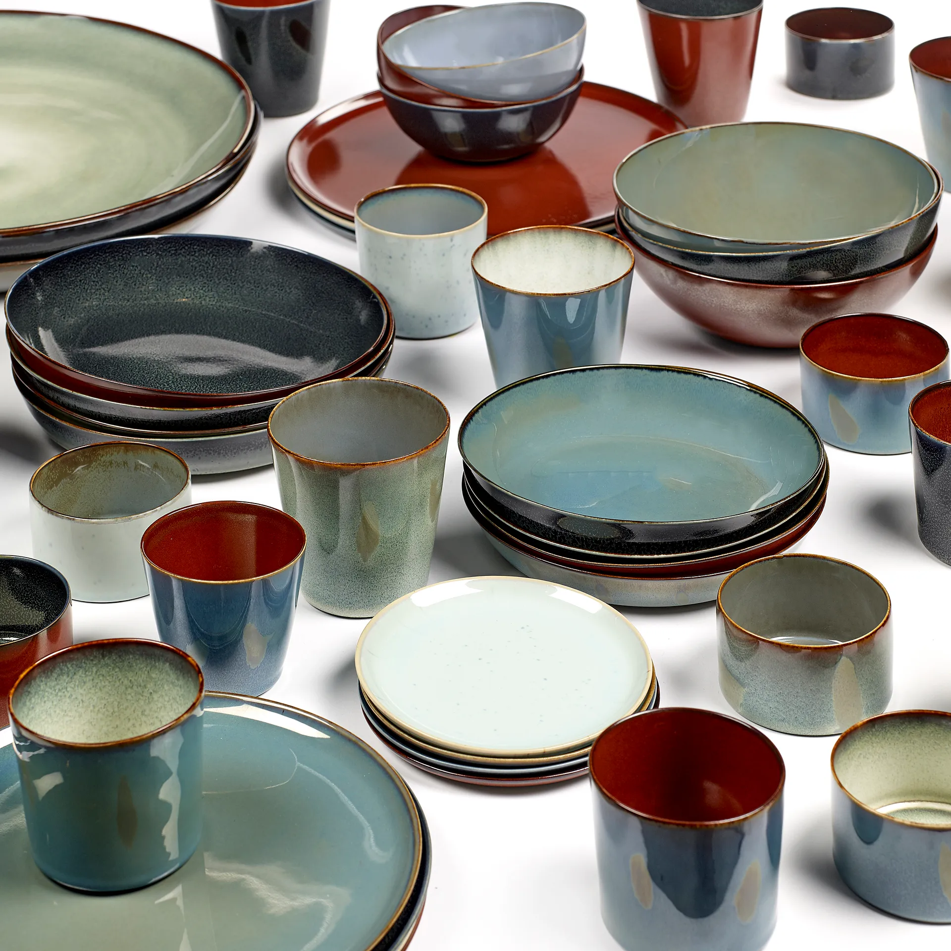 Terres de Rêves bordje 17,5 cm, Smokey blue-dark blue Serax