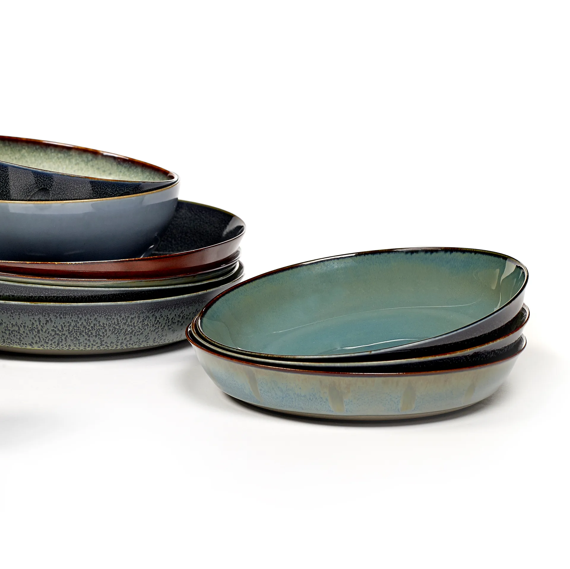 Terres de Rêves bordje 17,5 cm, Smokey blue-dark blue Serax