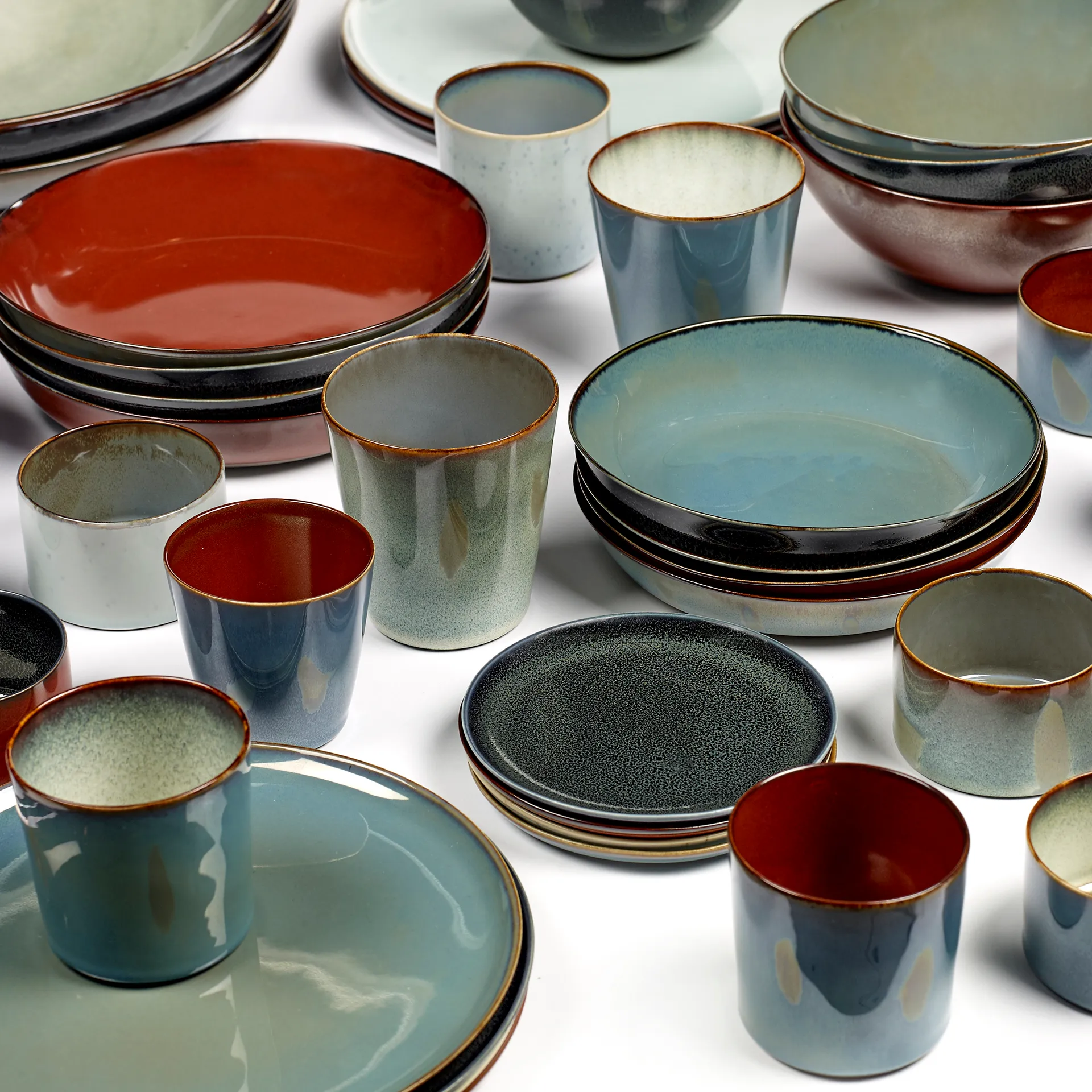 Terres de Rêves bordje 22 cm, Smokey blue Serax