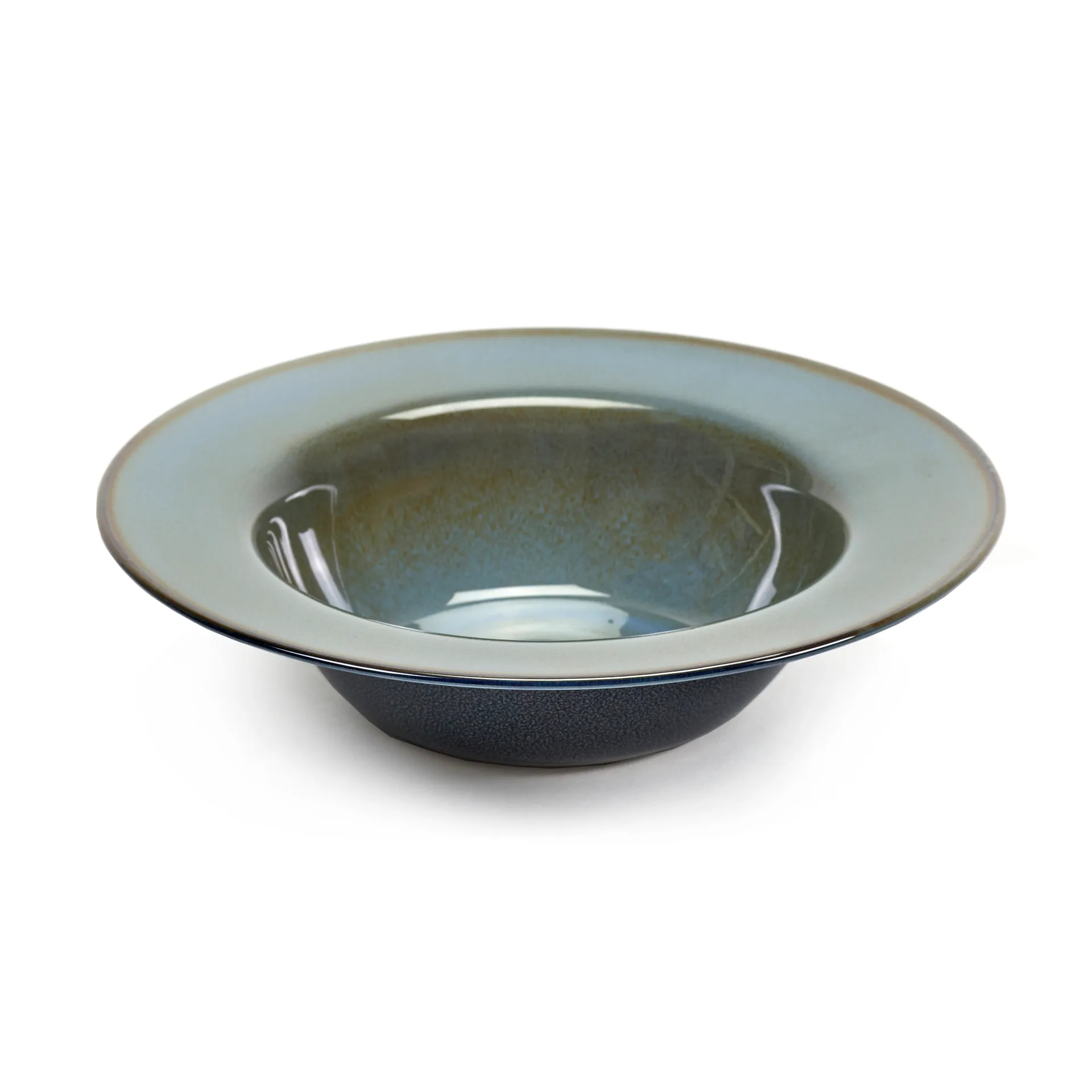 Terres de Rêves diep bord 21,3 cm, Blue grey-dark blue Serax