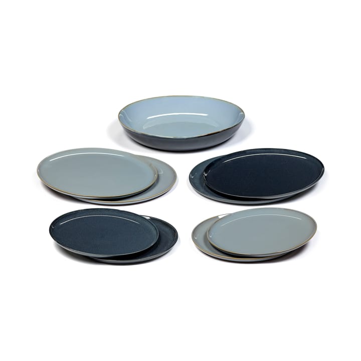 Terres de Rêves dinner set 9-delig - Smokey blue-dark blue - Serax