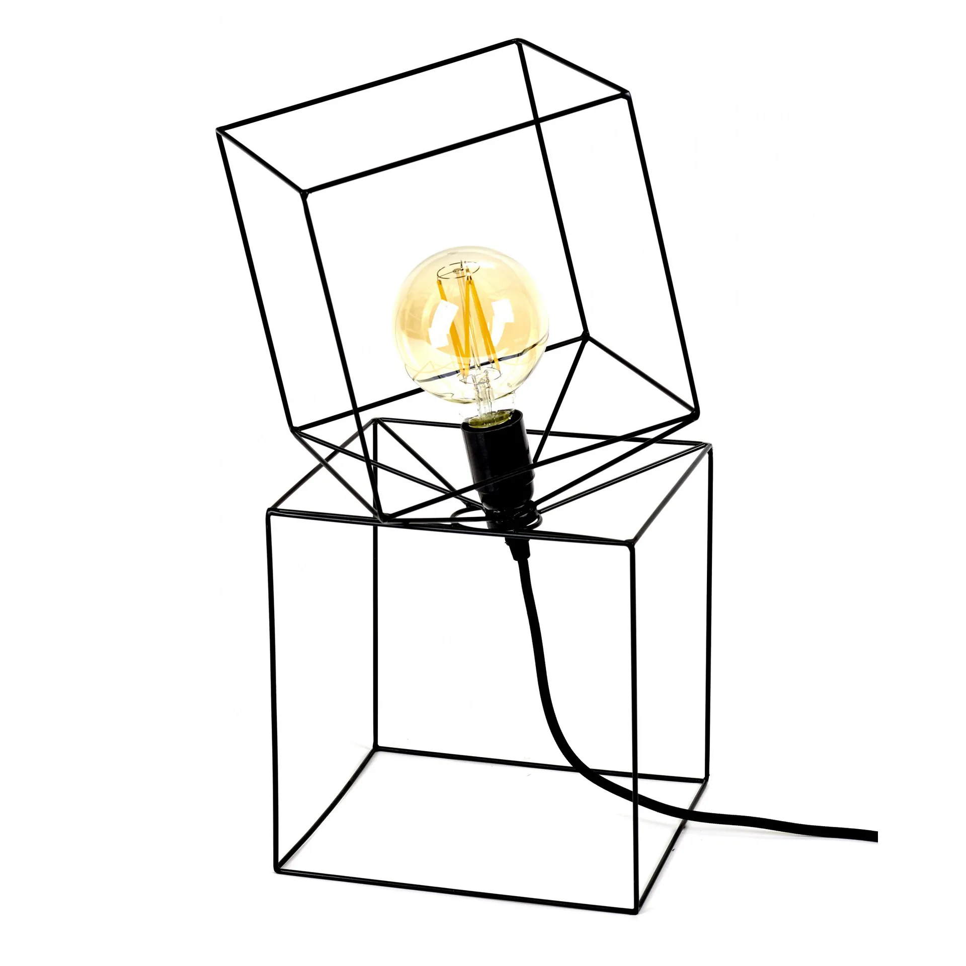 Trompe l'oeil tafellamp, Zwart Serax