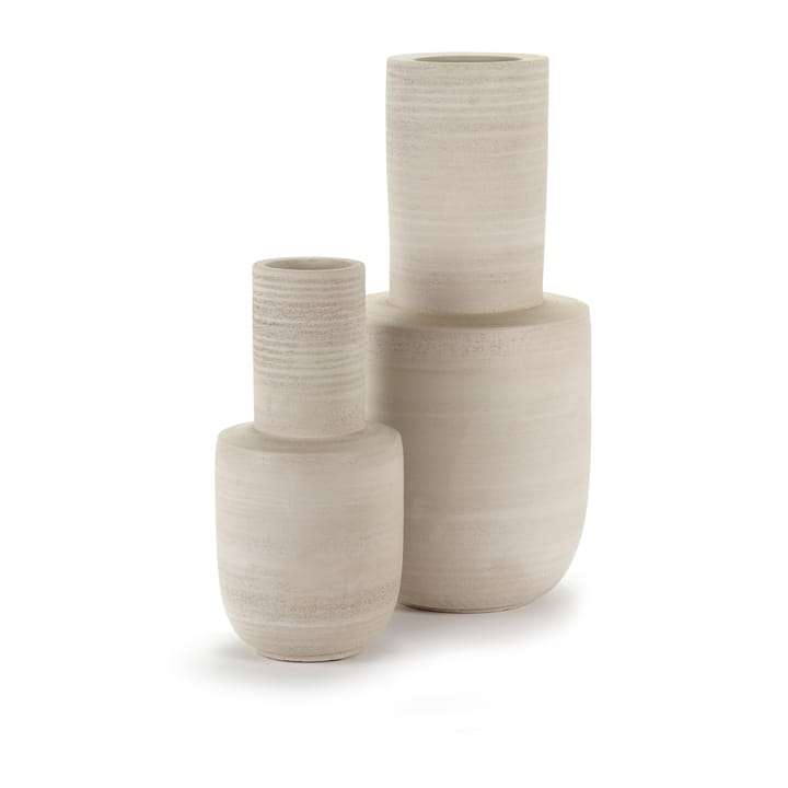 Volumes vaas L Ø25 cm, Beige Serax