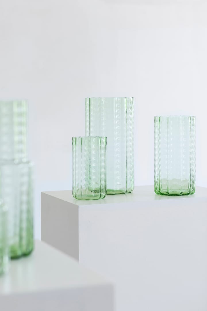 Waves 01 vaas 21 cm, Green-clear Serax