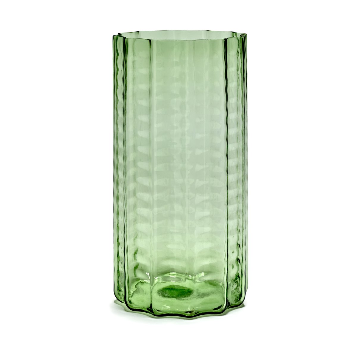 Serax Waves 03 vaas 35 cm Green-clear | Scandinavisch Interieur | Vazen | Groen