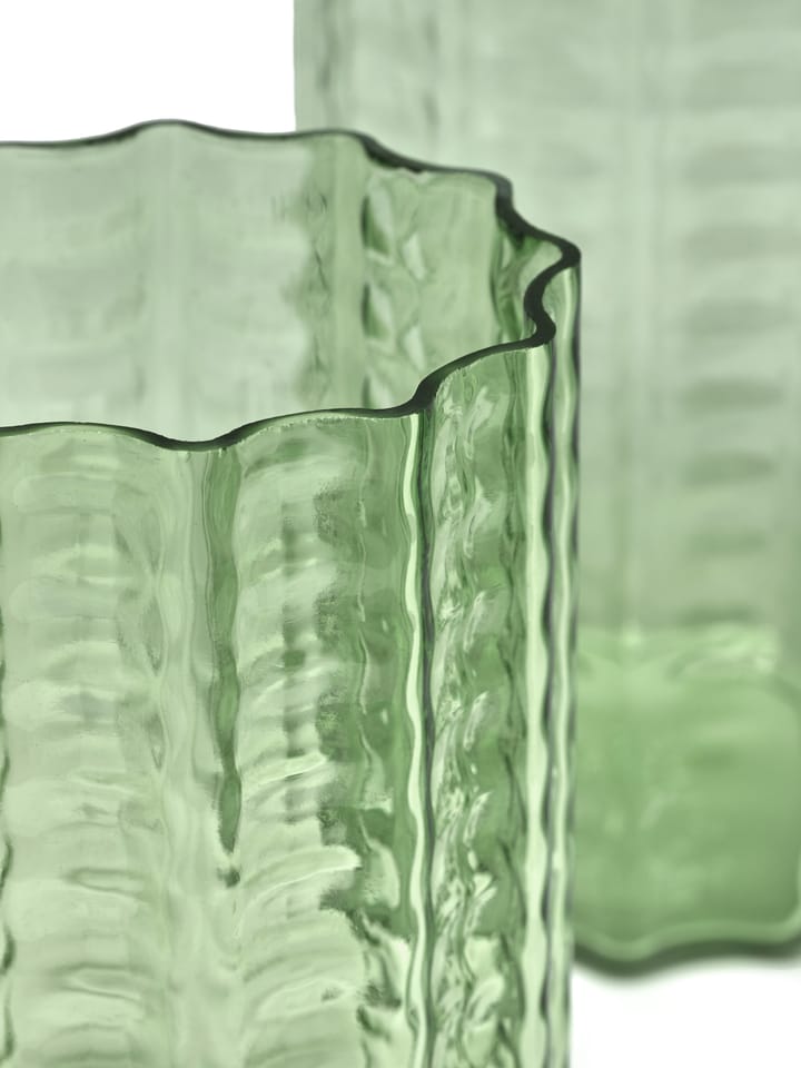 Waves 04 vaas Ø18x21 cm, Green-clear Serax