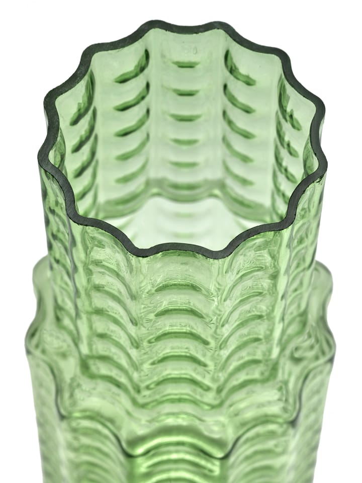 Waves 05 vaas Ø16x35 cm, Green-clear Serax