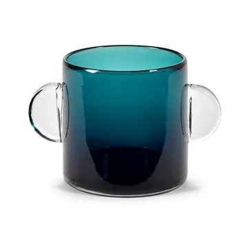 Wind & Fire vaas met oor 13 cm - Dark blue - Serax