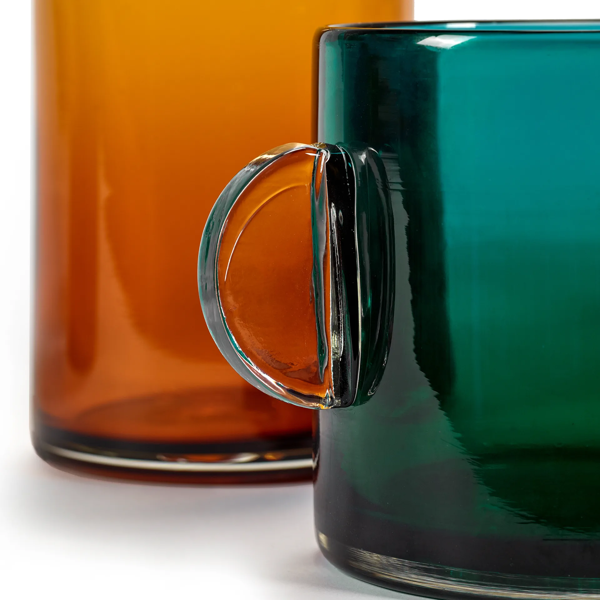 Wind & Fire vaas met oor 13 cm, Dark blue Serax