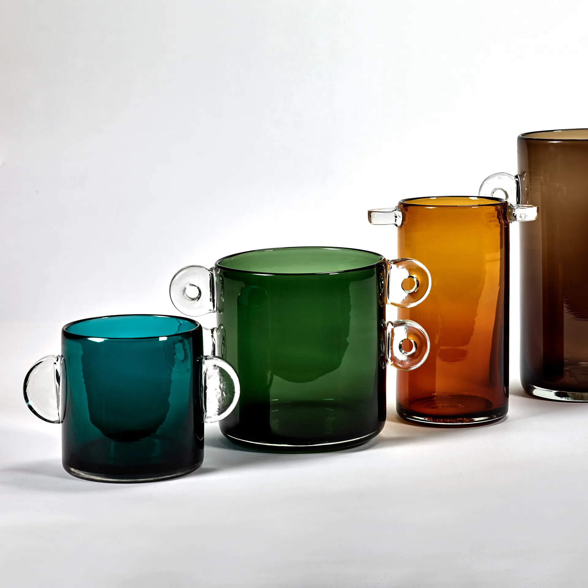 Wind & Fire vaas met oor 13 cm, Dark blue Serax