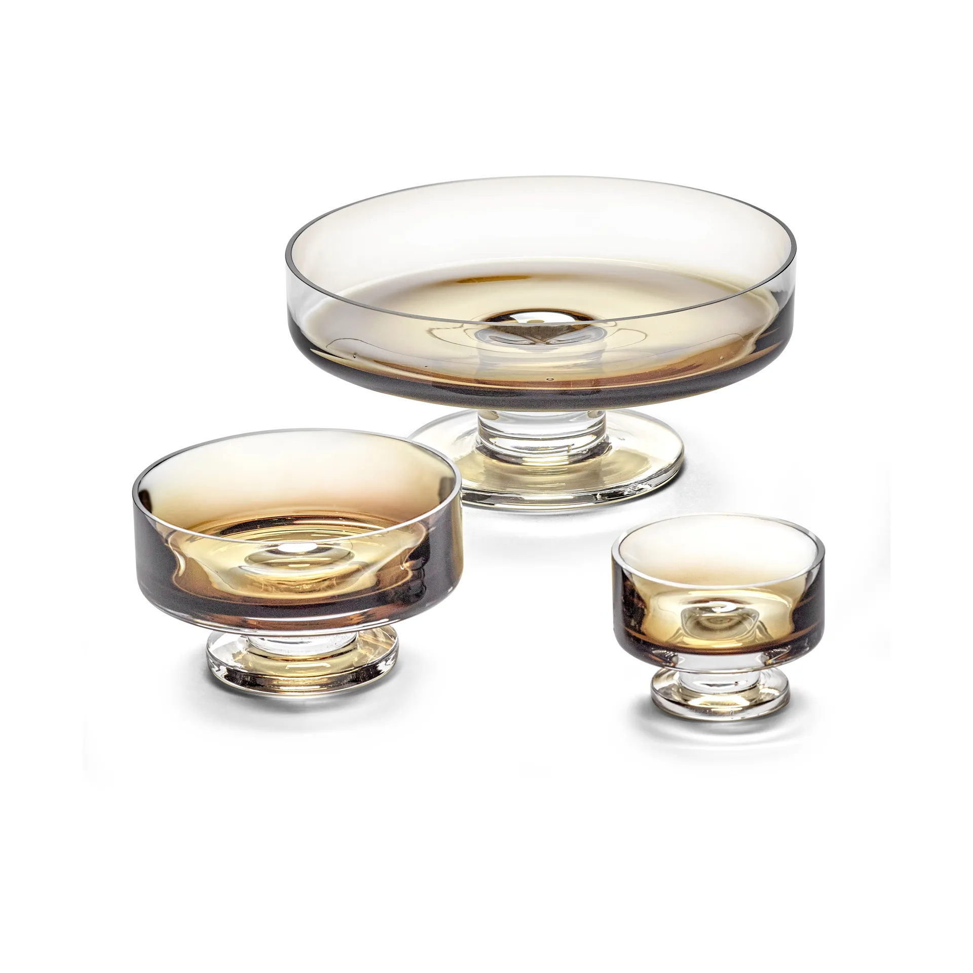 Zuma lage kom op voet M Ø13,6 cm, Amber Serax