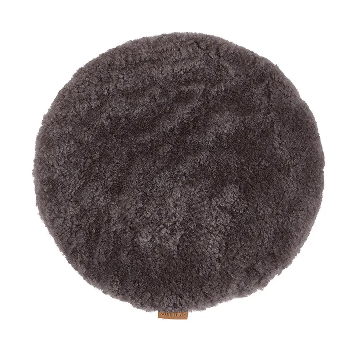 Jill stoelkussen gewatteerd - Carbon (grijs), Ø36 cm - Shepherd of Sweden