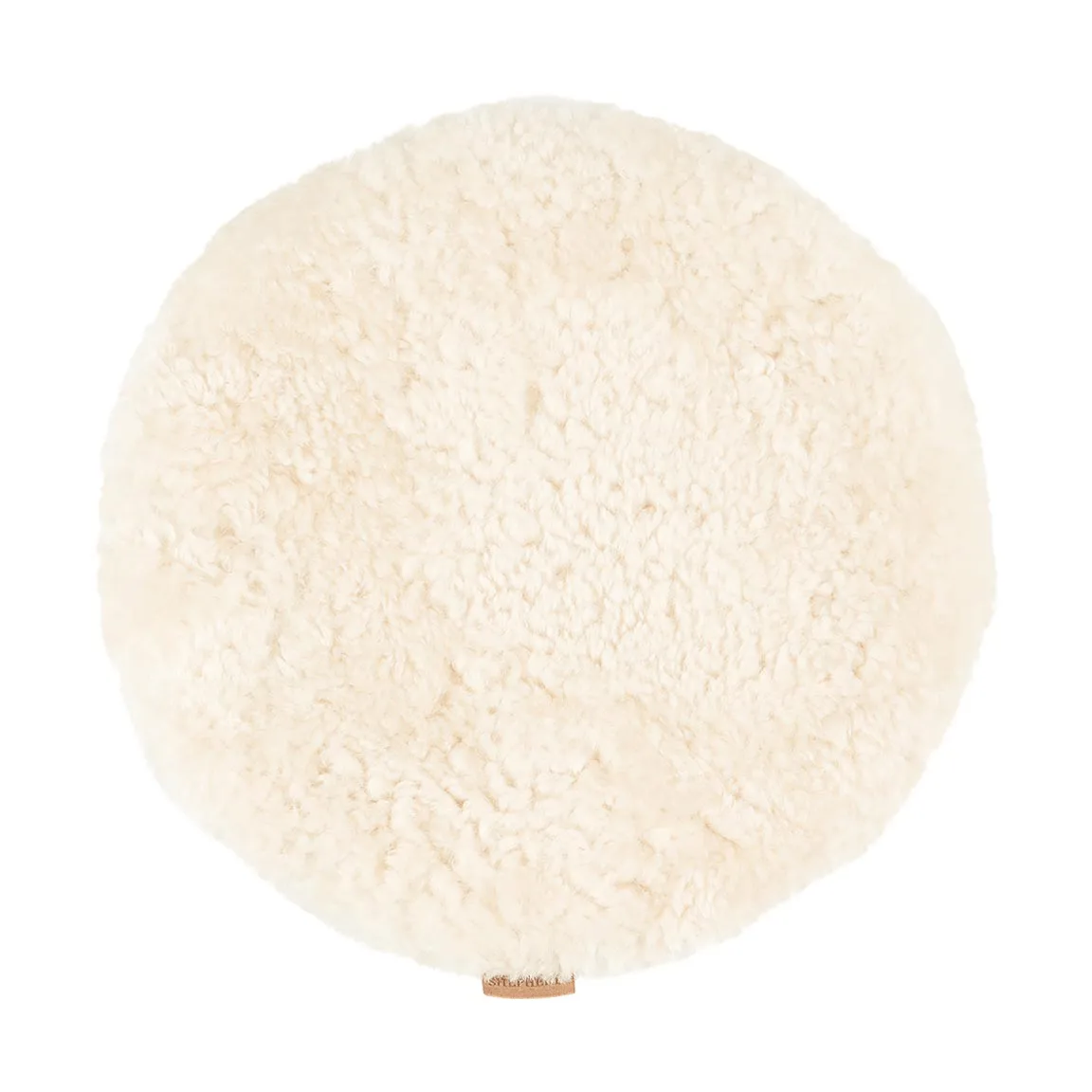 Jill stoelkussen gewatteerd, Crème (wit), Ø36 cm Shepherd of Sweden
