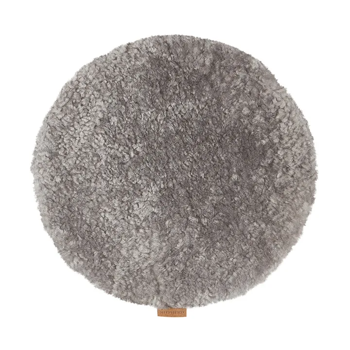 Jill stoelkussen gewatteerd - Graniet (grijs), Ø36 cm - Shepherd of Sweden