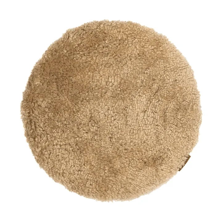 Jill stoelkussen gewatteerd - Zand (beige), Ø36 cm - Shepherd of Sweden