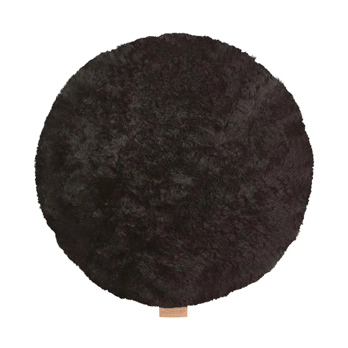 Jill stoelkussen gewatteerd, Zwart, Ø36 cm Shepherd of Sweden