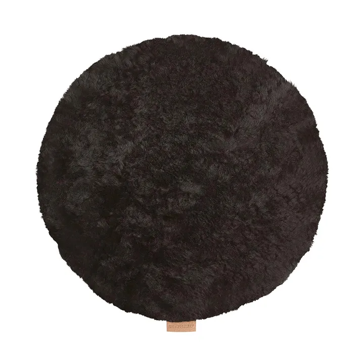 Jill stoelkussen gewatteerd - Zwart, Ø36 cm - Shepherd of Sweden