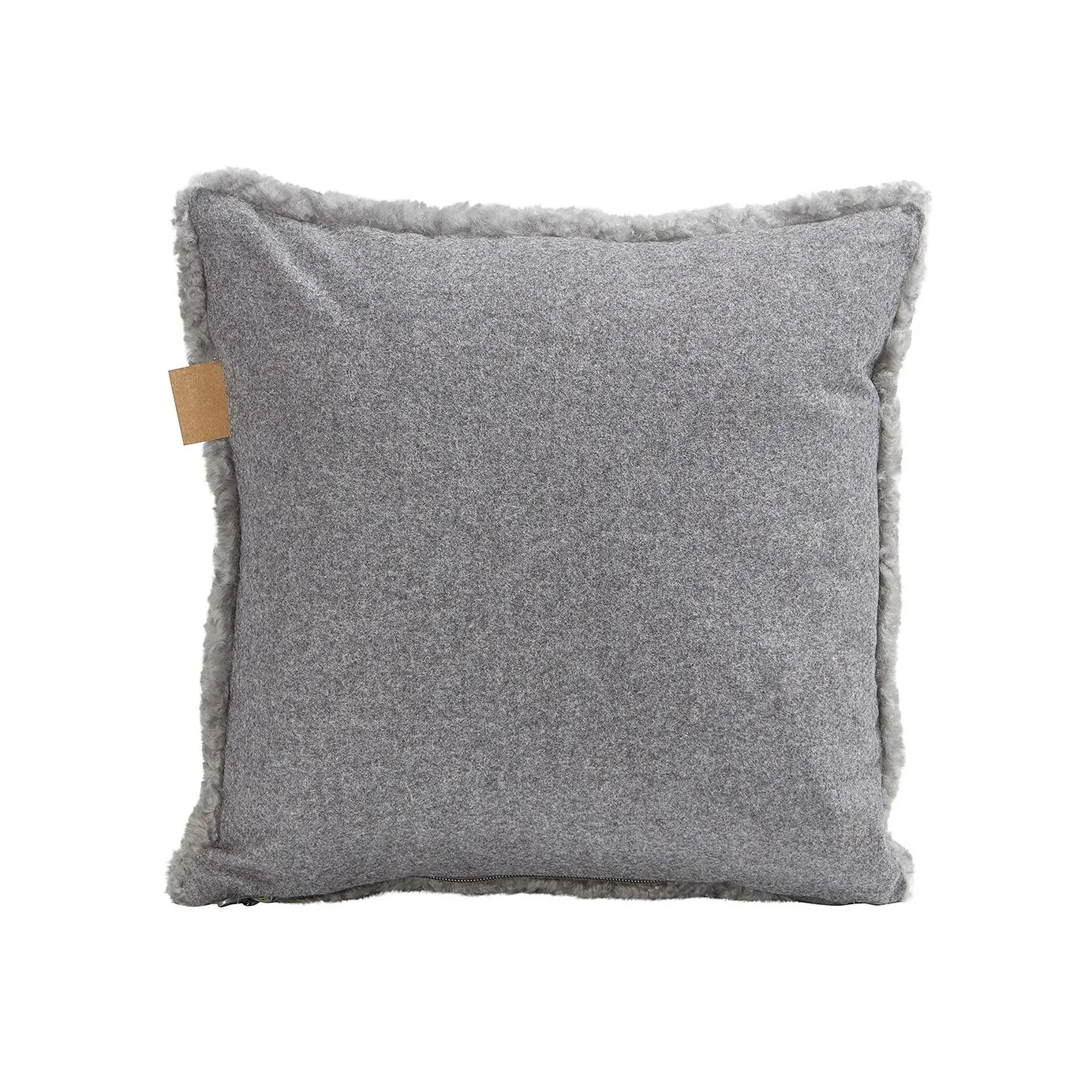 Shepherd Lina schapenvachtkussen 40 x 40 cm, graniet Shepherd of Sweden