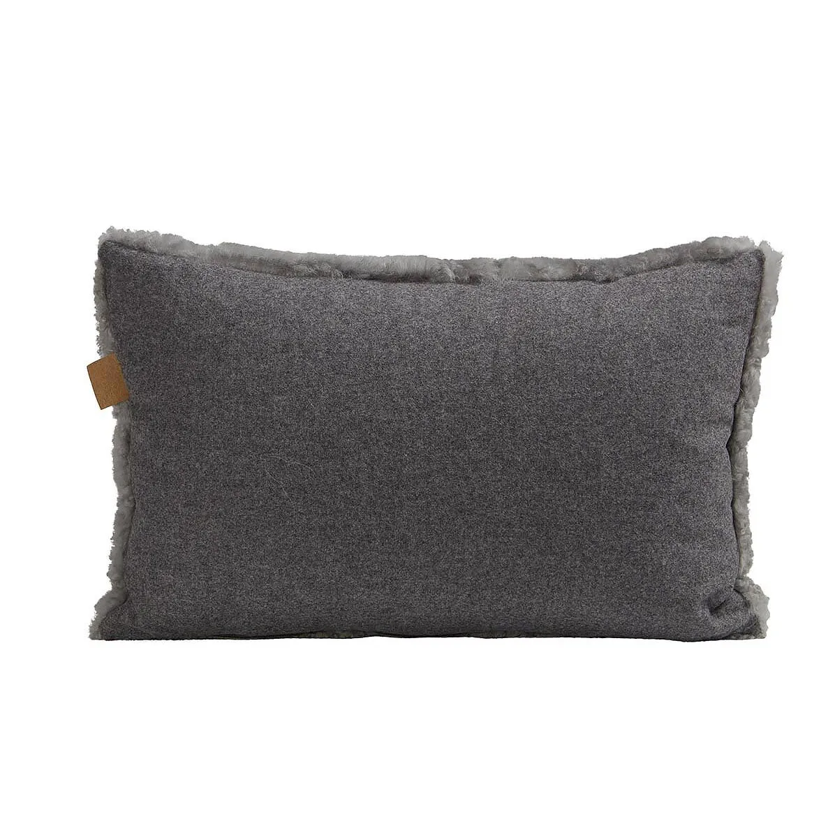 Shepherd Lina schapenvachtkussen 60 x 40 cm, graniet Shepherd of Sweden