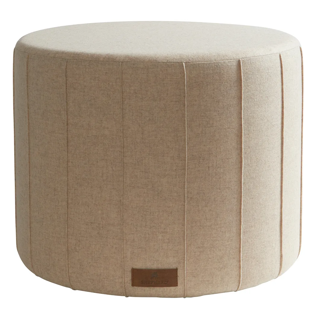 Shepherd poef Anja 40x50 cm, Creme (beige) Shepherd of Sweden