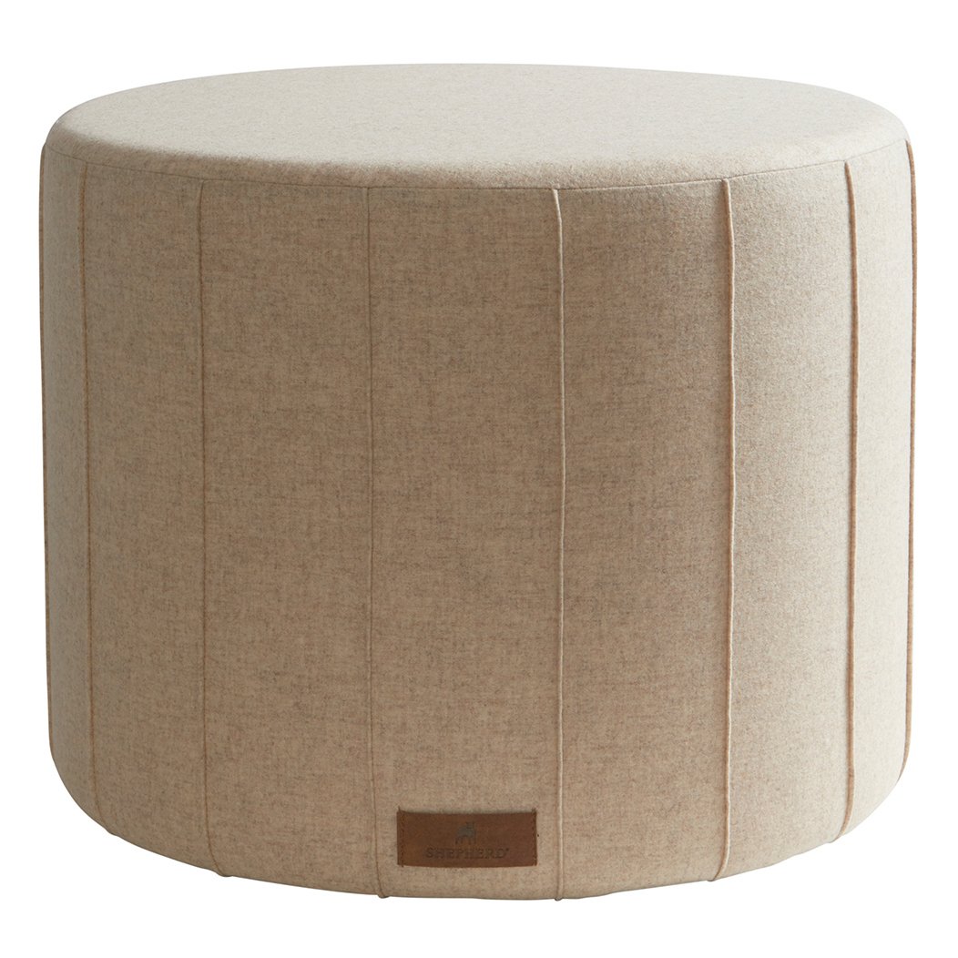 Shepherd of Sweden Shepherd poef Anja 40x50 cm Creme (beige)