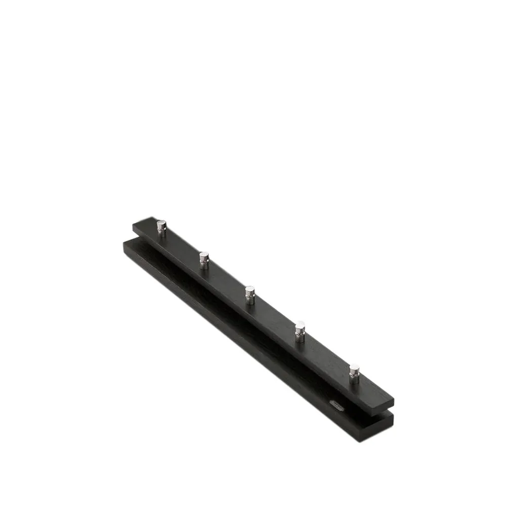 Cutter kapstok, Eik zwart gebeitst, 5 stuks knoppen Skagerak