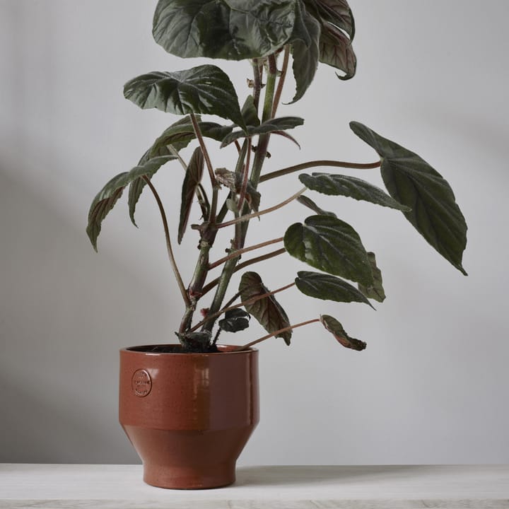 Edge bloempot (binnen) Ø15 cm, burned red Skagerak