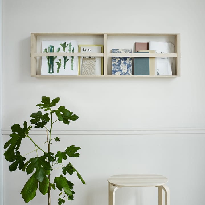 Norr tijdschriftenhouder 120 cm, Eiken Skagerak