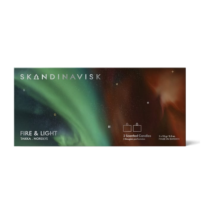 Fire & Light Mini kaarsen geschenkset 2-delig - 2x90g - Skandinavisk