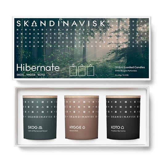 Hibernation geurkaars geschenkset mini, 3-delig Skandinavisk