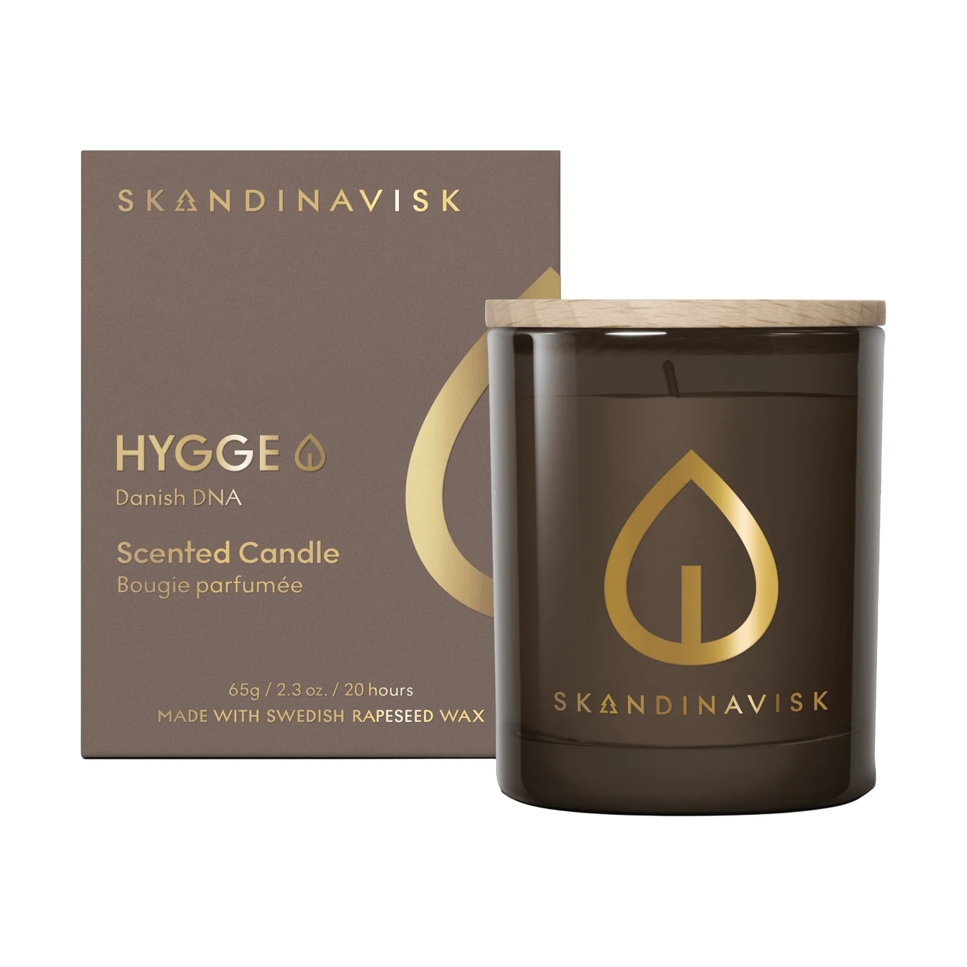 Hygge Gold Symbol geurkaars, 65 g Skandinavisk