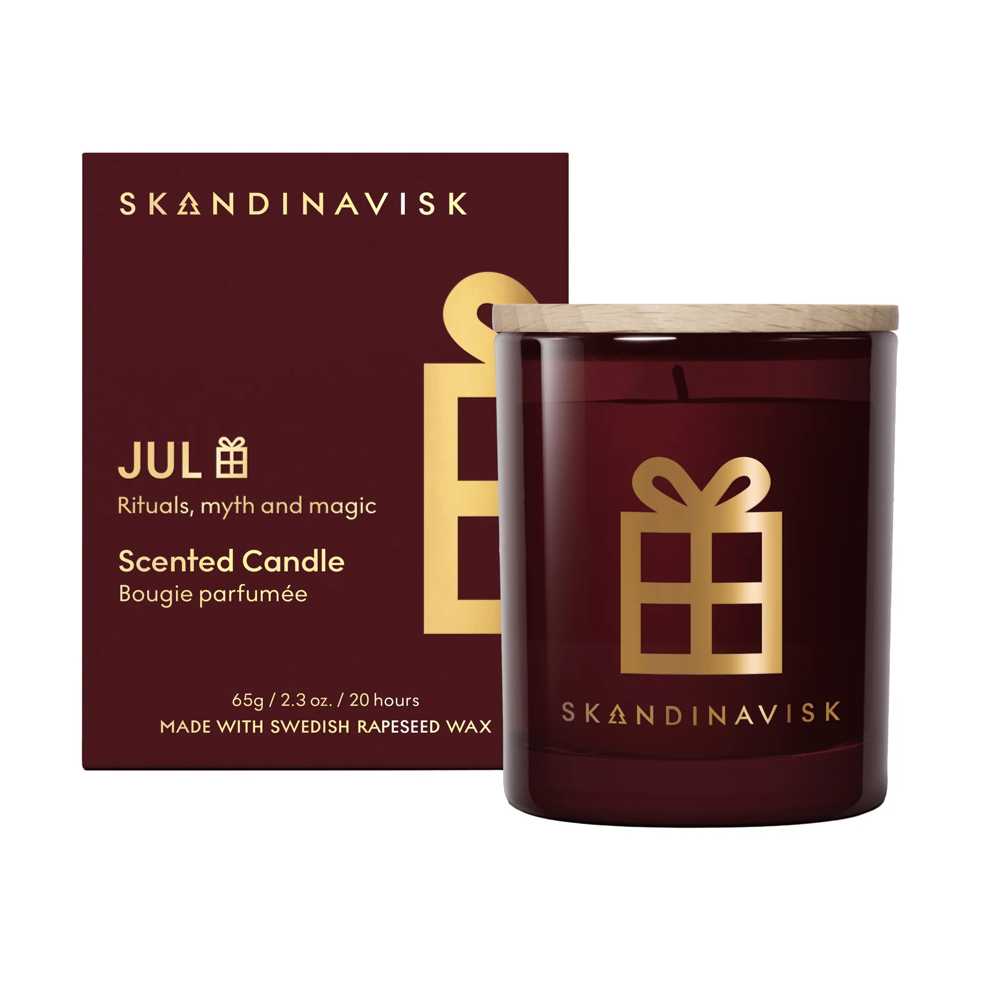 Jul Gold Symbol geurkaars, 65 g Skandinavisk