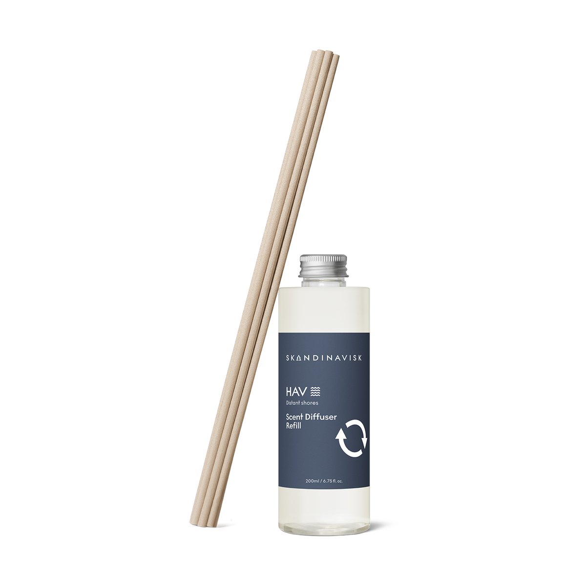 Skandinavisk refill voor geurstokjes 200 ml Hav | Scandinavisch Interieur | Geurkaarsen & aroma diffusers | Blauw