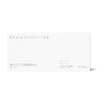 White Christmas Mini kaarsen geschenkset 2-delig - 2x90g - Skandinavisk