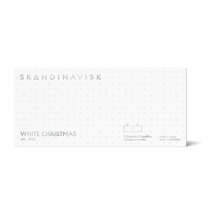 White Christmas Mini kaarsen geschenkset 2-delig - 2x90g - Skandinavisk
