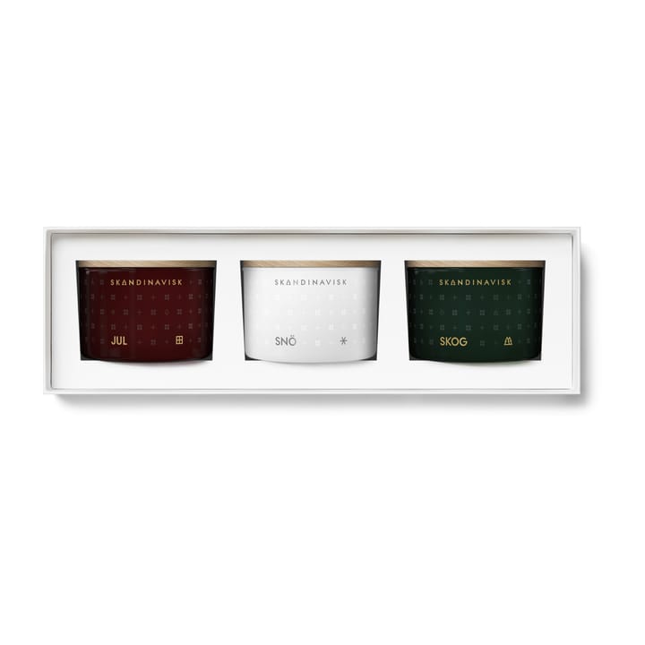 Winter Spirit Mini kaarsen geschenkset 3-delig - 3x90g - Skandinavisk