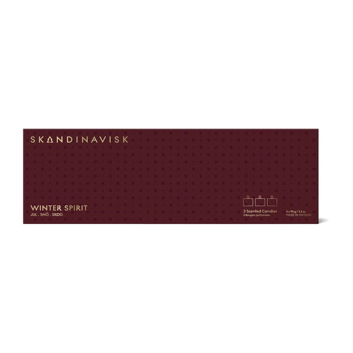 Winter Spirit Mini kaarsen geschenkset 3-delig, 3x90g Skandinavisk