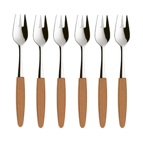 Skaugum dessertlepel 6-pack Ecco Teak - undefined - Skaugum of Norway